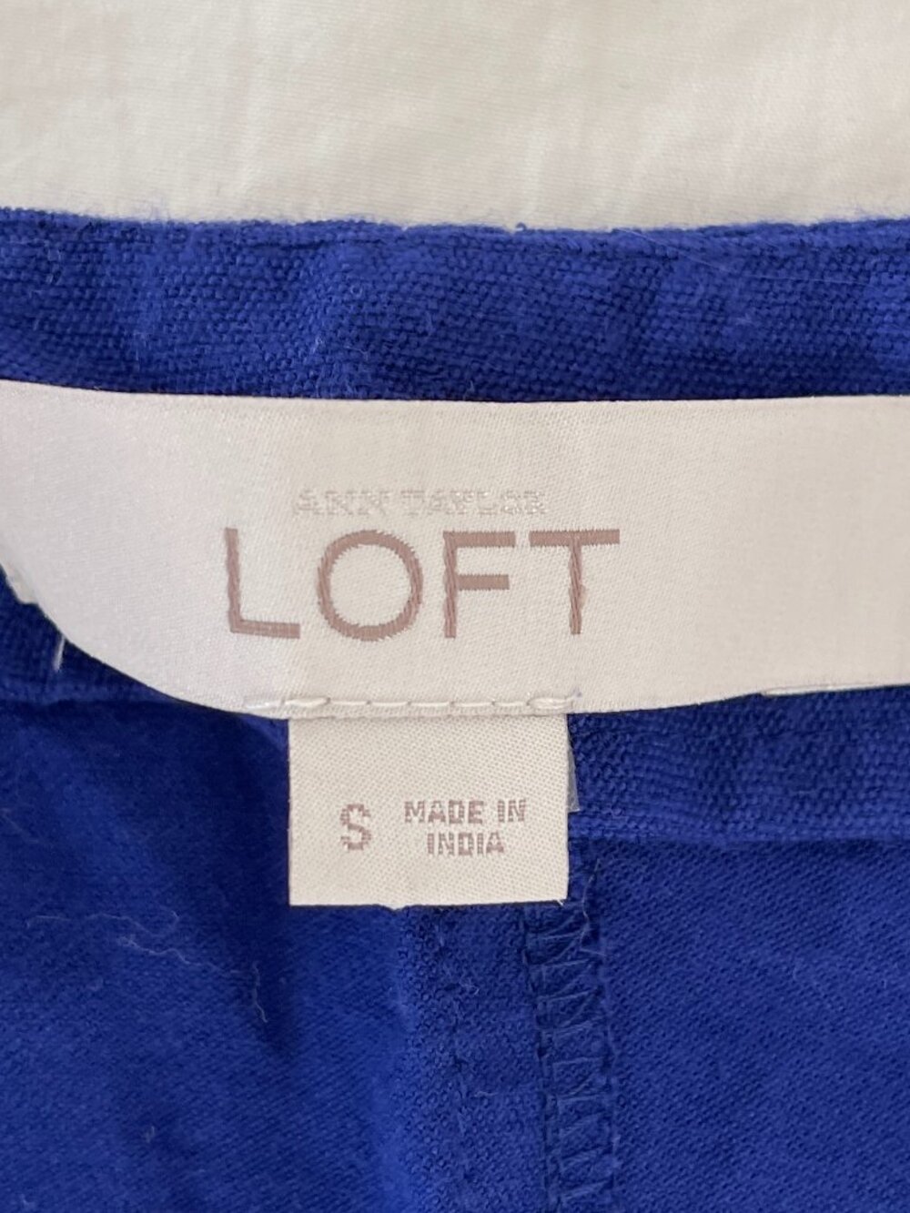 Loft Babydoll Dress in Cobalt Blue Size Small - Picture 3 of 5